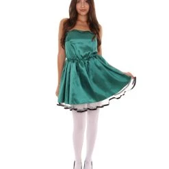 HPO Adult Women's 50s Prom Dress Costume | Dark Green Cosplay Costume