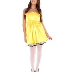 HPO Adult Women's 50s Prom Dress Costume | Yellow Cosplay Costume