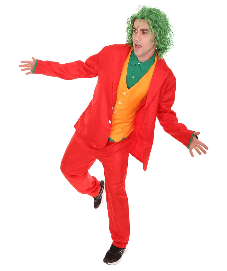 HPO Adult Men's Clown Costume | Multi Color Cosplay Costume 8 HPO Adult Men's Clown Costume | Multi Color Cosplay Costume