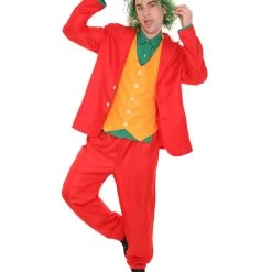 HPO Adult Men's Clown Costume | Multi Color Cosplay Costume