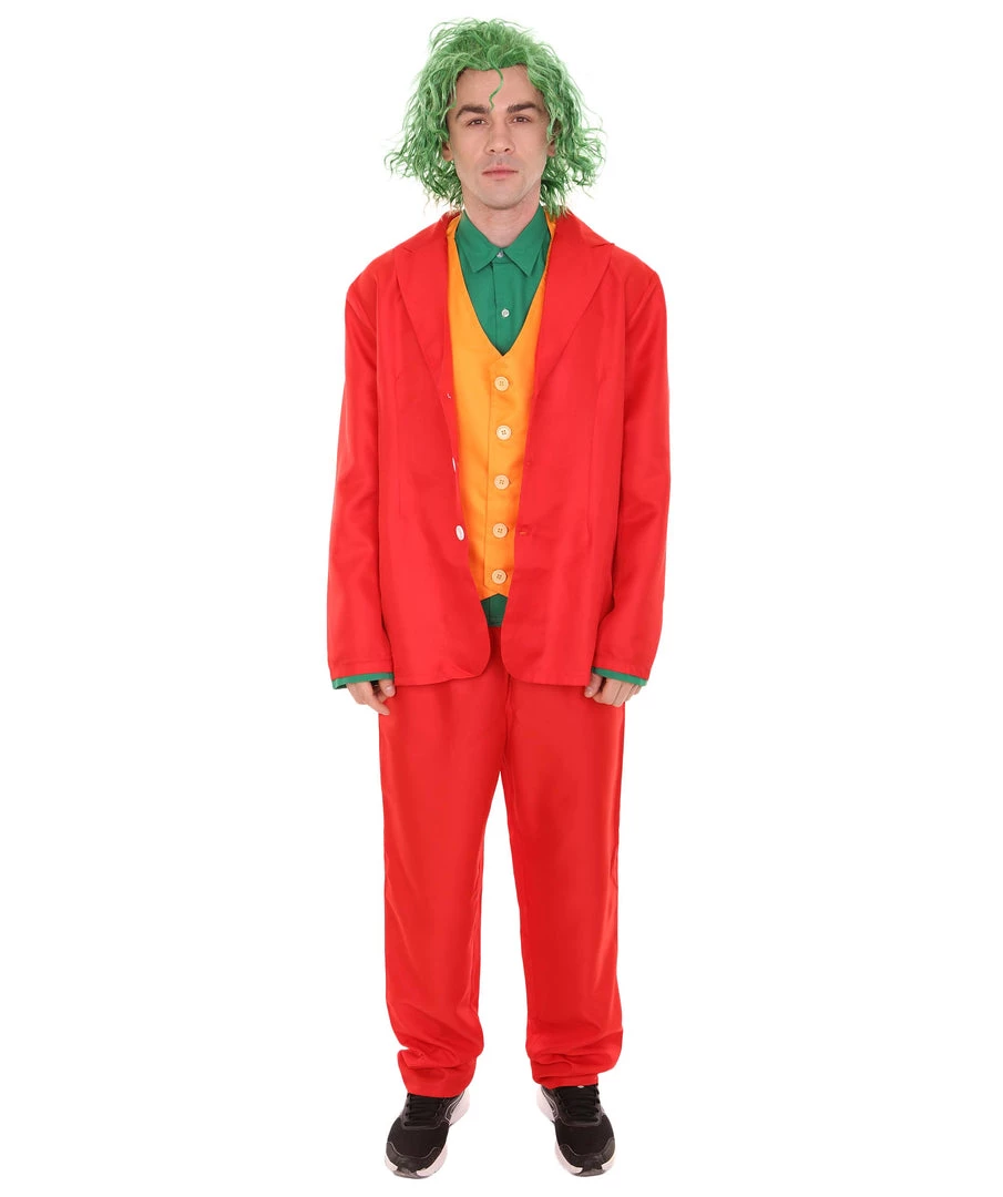 HPO Adult Men's Clown Costume | Multi Color Cosplay Costume 2 HPO Adult Men's Clown Costume | Multi Color Cosplay Costume