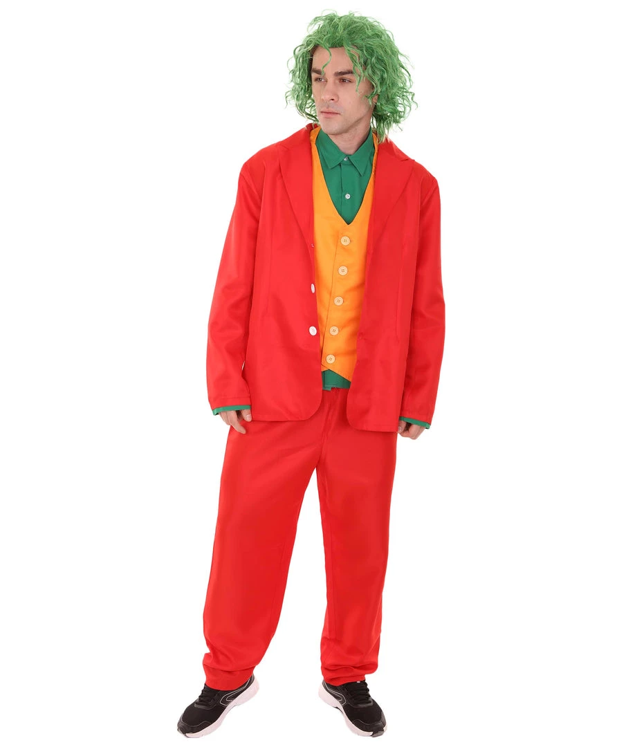 HPO Adult Men's Clown Costume | Multi Color Cosplay Costume 3 HPO Adult Men's Clown Costume | Multi Color Cosplay Costume