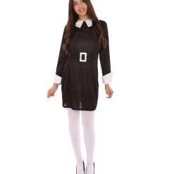 HPO Adult Women's Wednesday Costume | Black Cosplay Costume