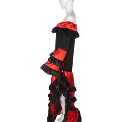 HPO Adult Women's Spanish Senorita Costume | Red & Black Cosplay Costume