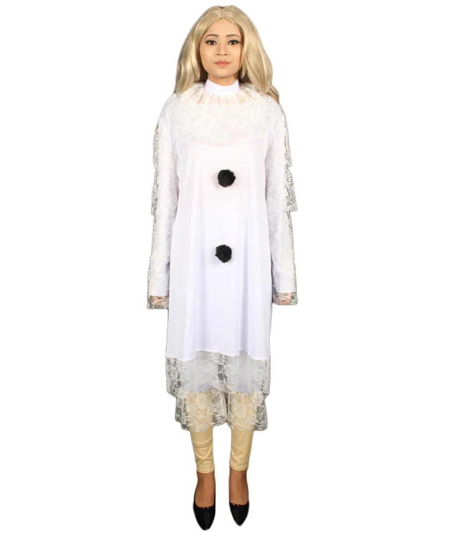 HPO Adult Women's Horror & Gothic Clown Costume | White Cosplay Costume 2 HPO Adult Women's Horror & Gothic Clown Costume | White Cosplay Costume