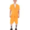 HPO Adult Men's Classic-Fit Hombre 90'S Costume | Yellow Cosplay Costume