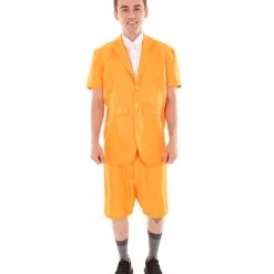 HPO Adult Men's Classic-Fit Hombre 90'S Costume | Yellow Cosplay Costume