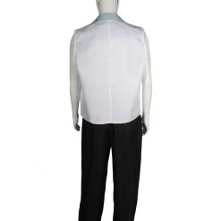 HPO Adult Men's White Doctor & Nurse Costume | Black & White Cosplay Costume