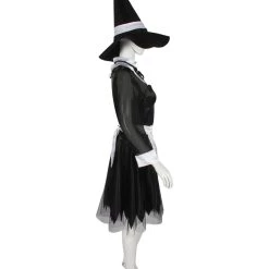 HPO Adult Women's Salem Costume Black & White Cosplay Costume 8 HPO Adult Women's Salem Costume Black & White Cosplay Costume