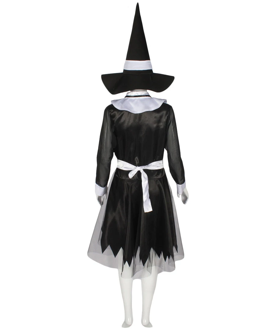HPO Adult Women's Salem Costume Black & White Cosplay Costume 3 HPO Adult Women's Salem Costume Black & White Cosplay Costume