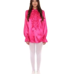 HPO Adult Women's 70 Disco Camicia Costume | Crimson Cosplay Costume