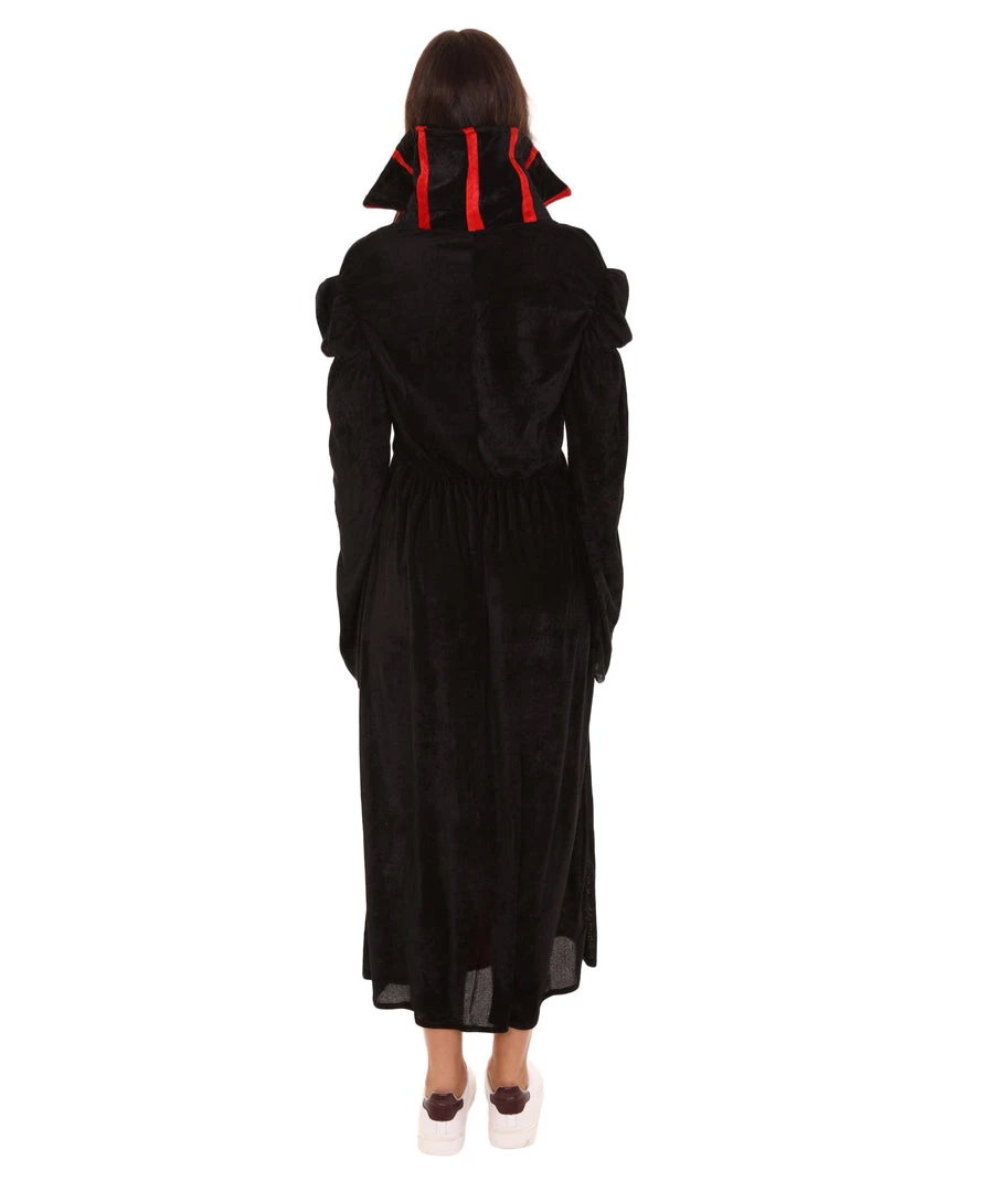 HPO Adult Women's Queen Of Vampires Costume | Black & Red Halloween Costume 5 HPO Adult Women's Queen Of Vampires Costume | Black & Red Halloween Costume