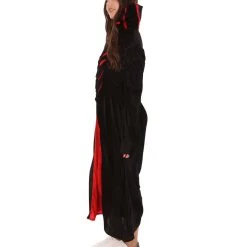 HPO Adult Women's Queen Of Vampires Costume | Black & Red Halloween Costume 10 HPO Adult Women's Queen Of Vampires Costume | Black & Red Halloween Costume