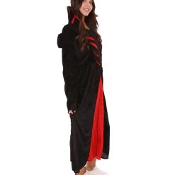 HPO Adult Women's Queen Of Vampires Costume | Black & Red Halloween Costume 12 HPO Adult Women's Queen Of Vampires Costume | Black & Red Halloween Costume