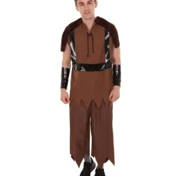 HPO Adult Men's Mythical Creatures Cyclops Monster Beast Costume | Brown Halloween Costume