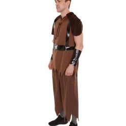 HPO Adult Men's Mythical Creatures Cyclops Monster Beast Costume | Brown Halloween Costume