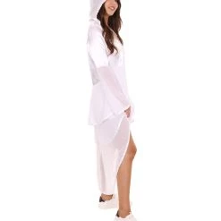 HPO Adult Women's Mythical Creature The Celtic Myth Fairy Death Angel Costume | Silver Cosplay Costume 13 HPO Adult Women's Mythical Creature The Celtic Myth Fairy Death Angel Costume | Silver Cosplay Costume