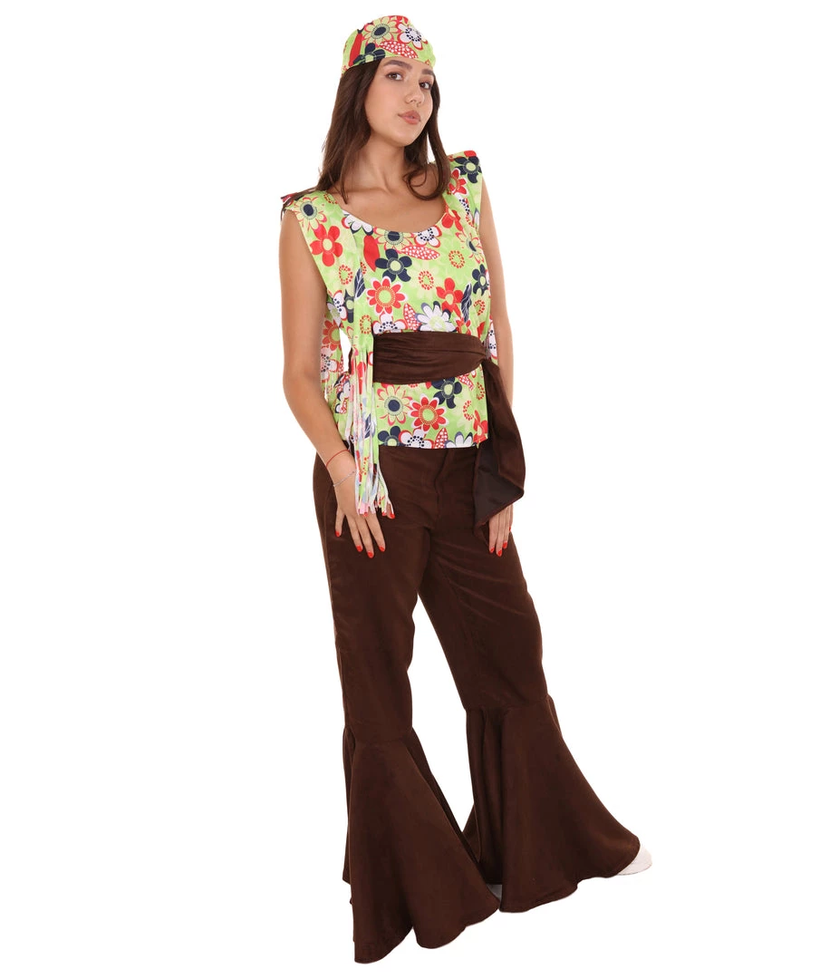 HPO Adult Women's 70's Hippie Costume | Multi Cosplay Costume 5 HPO Adult Women's 70's Hippie Costume | Multi Cosplay Costume