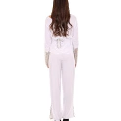 HPO Adult Women's 70s Retro Hippie Groovy Dancing Costume | White Cosplay Costume 7 HPO Adult Women's 70s Retro Hippie Groovy Dancing Costume | White Cosplay Costume
