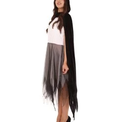 HPO Adult Women's Reaper Costume | Black & White Cosplay Costume 10 HPO Adult Women's Reaper Costume | Black & White Cosplay Costume