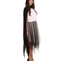 HPO Adult Women's Reaper Costume | Black & White Cosplay Costume 12 HPO Adult Women's Reaper Costume | Black & White Cosplay Costume