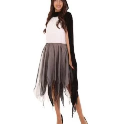 HPO Adult Women's Reaper Costume | Black & White Cosplay Costume 9 HPO Adult Women's Reaper Costume | Black & White Cosplay Costume