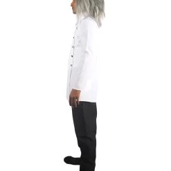 HPO Adult Men's Mad Scientist Costume | Black & White Halloween Costume