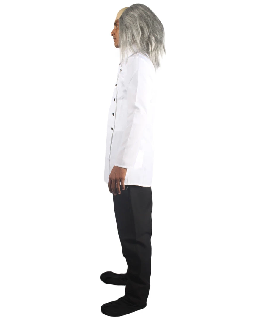 HPO Adult Men's Mad Scientist Costume | Black & White Halloween Costume 2 HPO Adult Men's Mad Scientist Costume | Black & White Halloween Costume