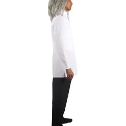 HPO Adult Men's Mad Scientist Costume | Black & White Halloween Costume 8 HPO Adult Men's Mad Scientist Costume | Black & White Halloween Costume