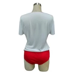 HPO Adult Women's Mad Girl Costume | White,Red & Blue Cosplay Costume 7 HPO Adult Women's Mad Girl Costume | White,Red & Blue Cosplay Costume