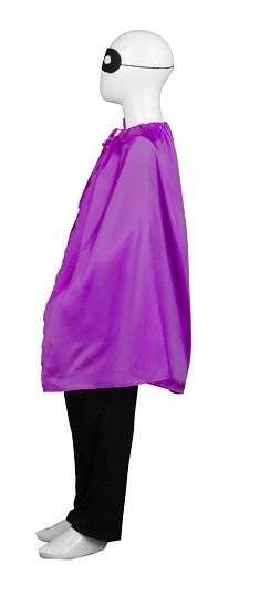 HPO Child's Superhero Party Cape With Mask Set Costume | Purple Cosplay Costume 2 HPO Child's Superhero Party Cape With Mask Set Costume | Purple Cosplay Costume