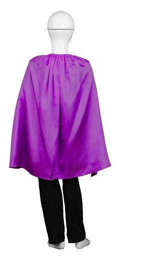 HPO Child's Superhero Party Cape With Mask Set Costume | Purple Cosplay Costume 3 HPO Child's Superhero Party Cape With Mask Set Costume | Purple Cosplay Costume