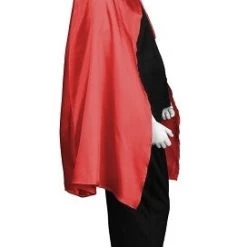 HPO Child's Superhero Party Cape With Mask Set Costume | Red Cosplay Costume