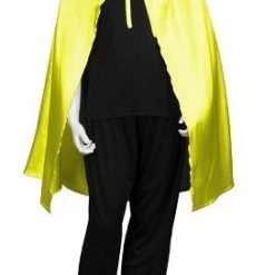 HPO Kids Child's Superhero Cape With Mask Set Costume | Yellow & Black Cosplay Costume