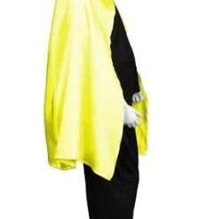 HPO Kids Child's Superhero Cape With Mask Set Costume | Yellow & Black Cosplay Costume