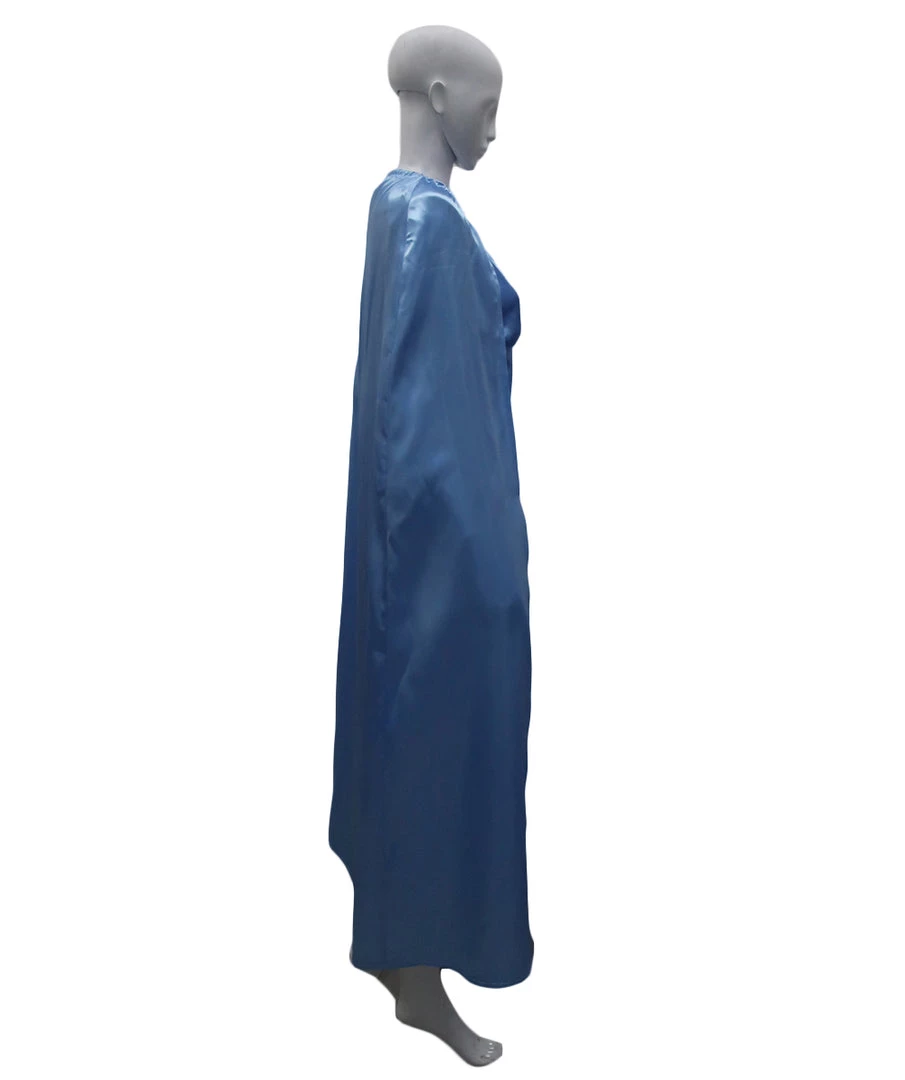 HPO Adult Women's Dress With Cloak Costume | Blue Cosplay Costume 4 HPO Adult Women's Dress With Cloak Costume | Blue Cosplay Costume