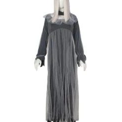 HPO Adult Women's Zombie Mary Costume | Grey Halloween Costume
