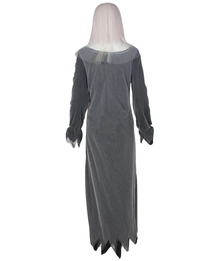 HPO Adult Women's Zombie Mary Costume | Grey Halloween Costume 3 HPO Adult Women's Zombie Mary Costume | Grey Halloween Costume