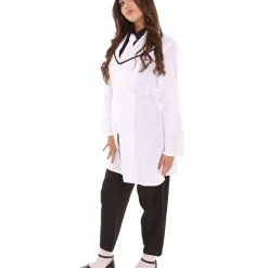 HPO Adult Women's Doctor Costume | Black & White Cosplay Costume 11 HPO Adult Women's Doctor Costume | Black & White Cosplay Costume