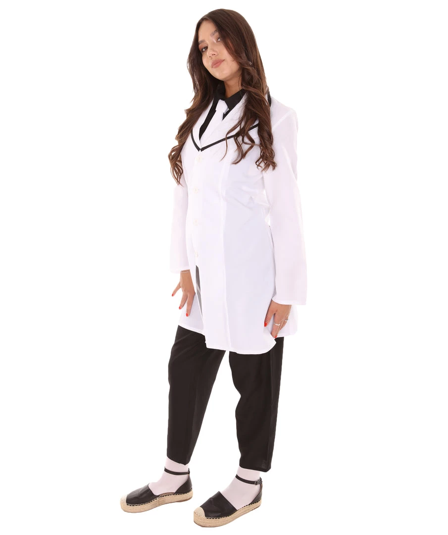 HPO Adult Women's Doctor Costume | Black & White Cosplay Costume 4 HPO Adult Women's Doctor Costume | Black & White Cosplay Costume