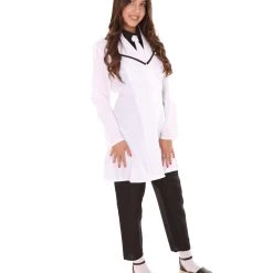 HPO Adult Women's Doctor Costume | Black & White Cosplay Costume 13 HPO Adult Women's Doctor Costume | Black & White Cosplay Costume