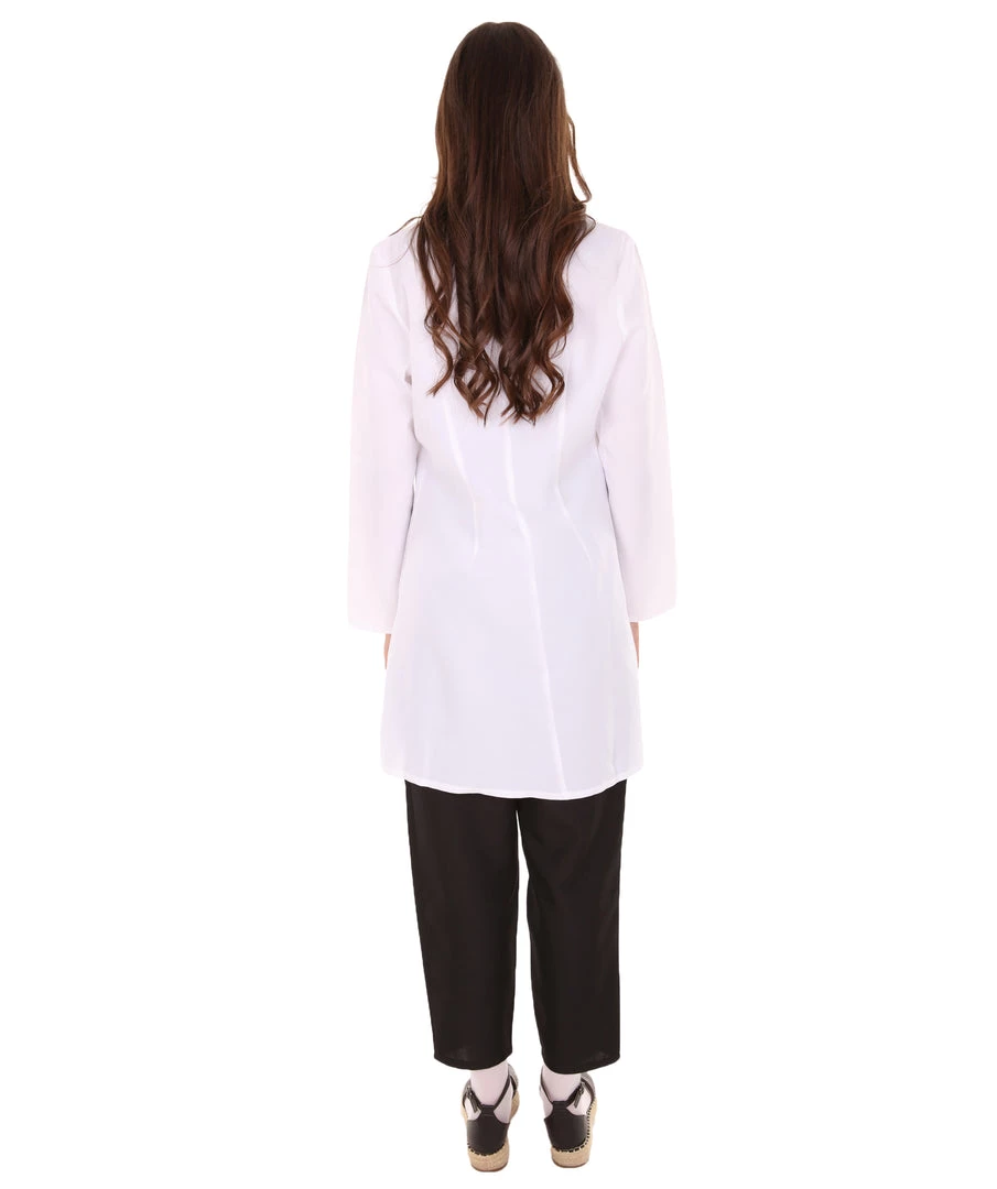 HPO Adult Women's Doctor Costume | Black & White Cosplay Costume 5 HPO Adult Women's Doctor Costume | Black & White Cosplay Costume