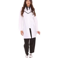 HPO Adult Women's Doctor Costume | Black & White Cosplay Costume