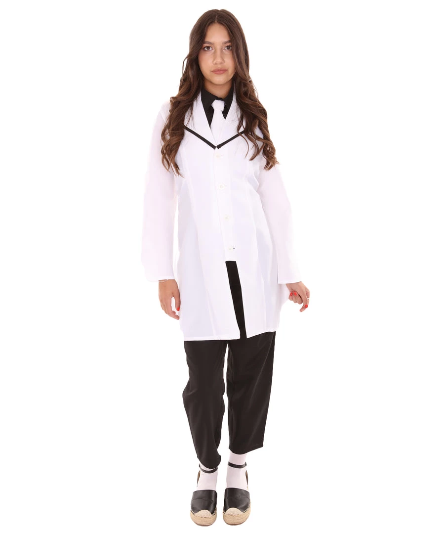 HPO Adult Women's Doctor Costume | Black & White Cosplay Costume 2 HPO Adult Women's Doctor Costume | Black & White Cosplay Costume