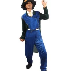 HPO Adult Men's Wizard Costume | Black & Blue Cosplay Costume