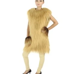 HPO Adult Women's Hairy Warrior Ape Military Leader Resistance Fighter Unisex Costume | Multiple Color Options Cosplay Costume