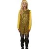 HPO Men's Adult Women Dragon Costume | Yellow Gold Carnival Costume