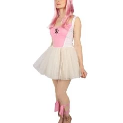 HPO Men's Adult Women ZOMBIE BALLERINA COSTUME | Pink & White Cosplay Costume