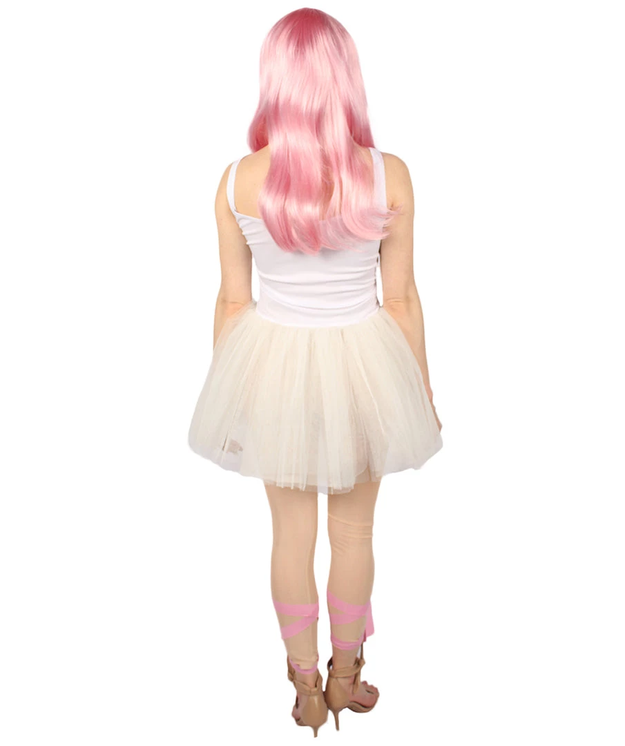 HPO Men's Adult Women ZOMBIE BALLERINA COSTUME | Pink & White Cosplay Costume 4 HPO Men's Adult Women ZOMBIE BALLERINA COSTUME | Pink & White Cosplay Costume