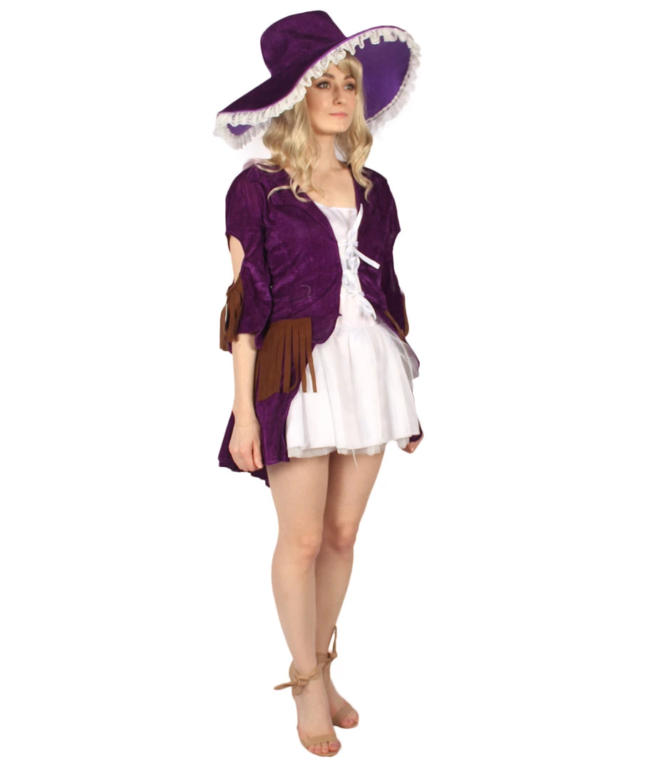 HPO Men's Adult Women Ghost Ship Pirate Costume | White & Dark Purple Cosplay Costume 7 HPO Men's Adult Women Ghost Ship Pirate Costume | White & Dark Purple Cosplay Costume